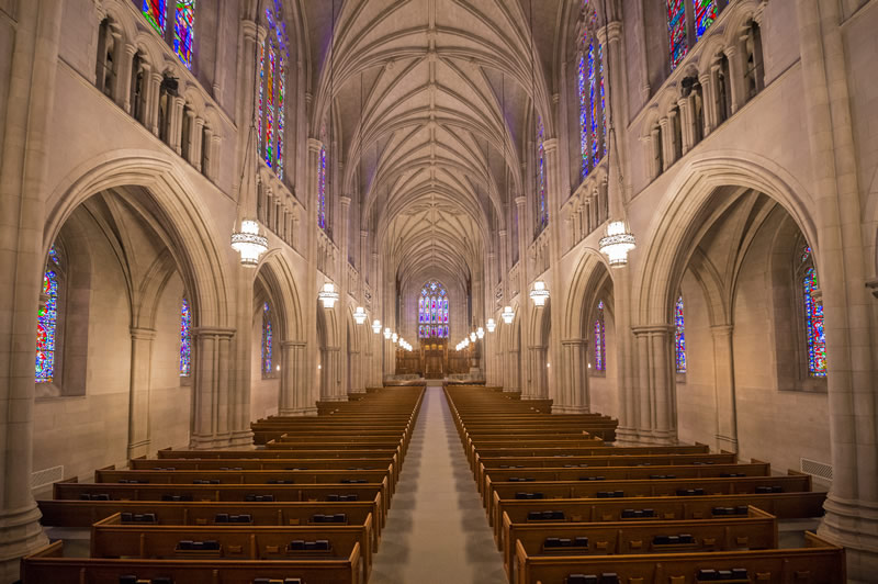 Interior of Duke University Chapel