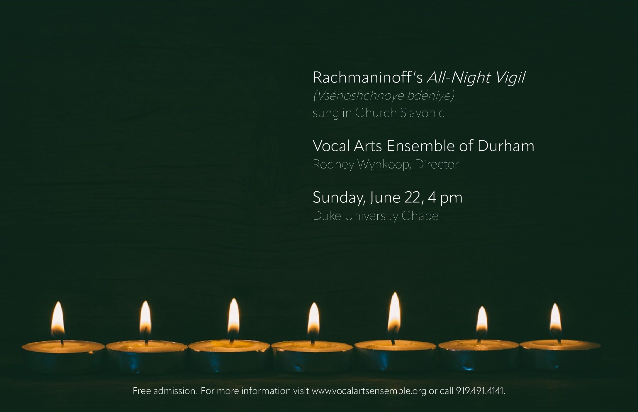 VAE 25 summer - flyer Interior of Duke University Chapel
